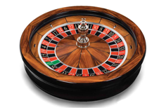 Photo of Cammegh roulette wheel, casino gaming equipment