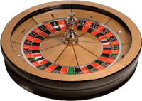 Connoisseur roulette wheel from Cammegh with Oak veneer