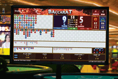Photo of i-Score display for Baccarat