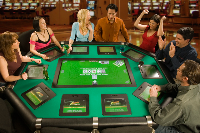 Lightning Poker electronic poker table for texas holdem